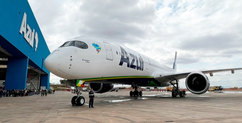 Azul (AZUL4) Realiza Voo Inaugural do A350, Maior Avião da